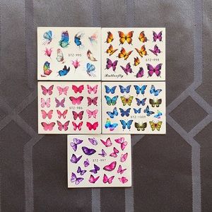 New Colorful Butterfly Nail Stickers